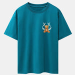 Smiley Bear Back Print Heavy Weight Oversize T-Shirt