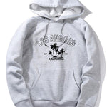 Los Angeles Palm Tree Print Hoodie