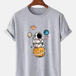 Planet Astronaut Print T-Shirt