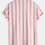 Striped Cuban Collar Shirt