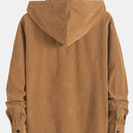 Corduroy Hooded Overshirt