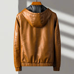 Hudson Leather Hooded Jacket