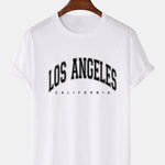 Los Angeles Print T-Shirt & Mid Length Shorts
