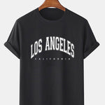 Los Angeles Print T-Shirt & Mid Length Shorts