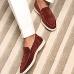 Classic Suède Loafer Bordeaux