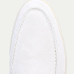 Classic Suède Loafer Pearl White