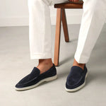 Classic Suède Loafer Navy Blue