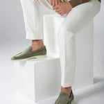 Classic Suède Loafer Olive Green
