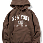 New York East Coast Print Hoodie