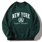 New York East Coast Print Relaxed Sweatshirt