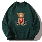 New York Bear Print Relaxed Sweatshirt
