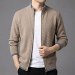 Stefano Zip Knit Cardigan