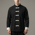 Tiberio Linen-Blend Mandarin Jacket