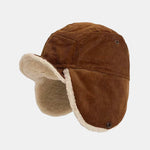 Retro Earflaps Corduroy Baseball Cap