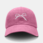 Ribbon Bow Pattern Cotton Baseball Cap Hat