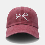 Ribbon Bow Pattern Cotton Baseball Cap Hat