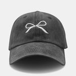 Ribbon Bow Pattern Cotton Baseball Cap Hat