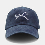 Ribbon Bow Pattern Cotton Baseball Cap Hat