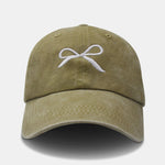 Ribbon Bow Pattern Cotton Baseball Cap Hat