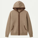 SANTONI CLASSIC HOODIE BROWN