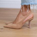 Giselle | Suede Slingback Pumps