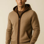 Sorano Hooded Cardigan Brown