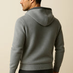 COMO HOODED CARDIGAN GREY