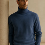 Carezza Cashmere Turtleneck Blue