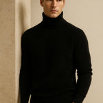 Carezza Cashmere Turtleneck Black