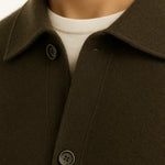 Vicenza Cashmere Cardigan Olive Green