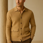 Vicenza Cashmere Cardigan Camel