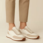Calzatura Suede Runner White