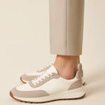 Calzatura Suede Runner White