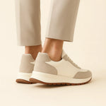 Calzatura Suede Runner White