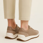 Calzatura Suede Runner Beige