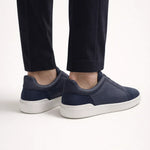 LORVANO™ Suede Sneaker – Deep Navy