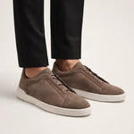 LORVANO™ Suede Sneaker – Khaki