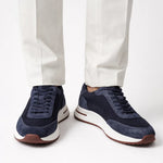 Giuliano Suede City Sneaker Navy
