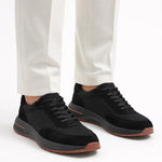 Giuliano Suede City Sneaker Black