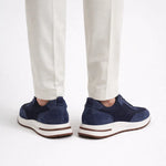 Giuliano Suede City Sneaker Navy
