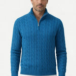 Sero Zip Knit Blue