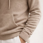 Elio City Zip Hoodie Beige