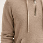 Elio City Zip Hoodie Beige