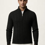 Sero Zip Knit Black