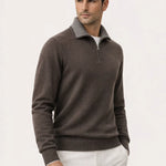 Leonard Classic Zip Up Brown