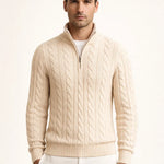 SERO CABLE KNIT BEIGE