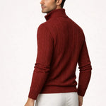 Sero Cable Knit Burgundy