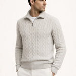 SERO CABLE KNIT GREY