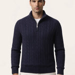 SERO CABLE KNIT NAVY