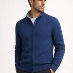 GEORGIO REVERSIBLE ZIP KNIT NAVY